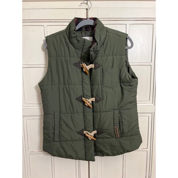 Legendary WhiteTails size large army green winter puffer vest - Picture 1 of 5